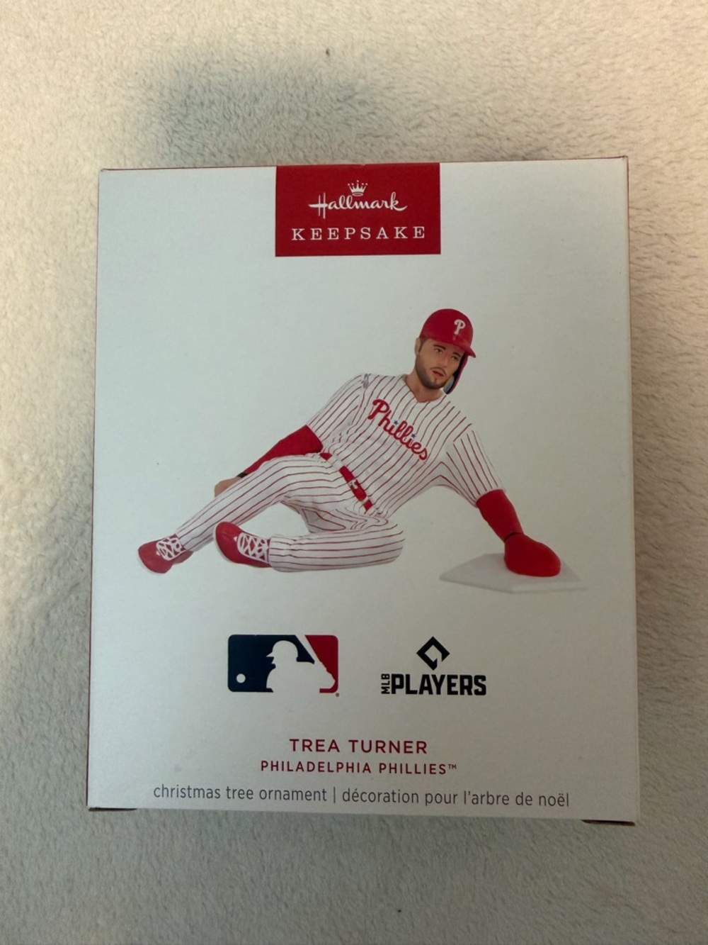 Philadelphia Phillies Trea Turner 2025 Hallmark Ornament - Red & White